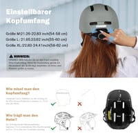 Cască de ciclism KINGLEAD Urban Commuter pentru bărbați și femei, mărime reglabilă, pentru ciclism urban, trekking și utilizarea trotinetelor electrice 2
