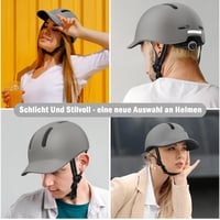 Cască de ciclism KINGLEAD Urban Commuter pentru bărbați și femei, mărime reglabilă, pentru ciclism urban, trekking și utilizarea trotinetelor electrice 8