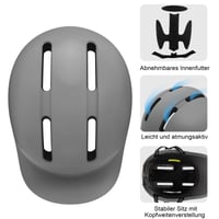 Cască de ciclism KINGLEAD Urban Commuter pentru bărbați și femei, mărime reglabilă, pentru ciclism urban, trekking și utilizarea trotinetelor electrice 4