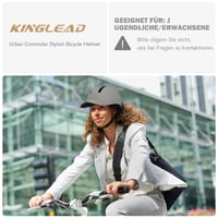 Cască de ciclism KINGLEAD Urban Commuter pentru bărbați și femei, mărime reglabilă, pentru ciclism urban, trekking și utilizarea trotinetelor electrice 3