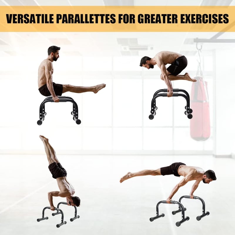 KingMile Parallettes Nyújtófej Fekvőtámasz Rúd Csúszásmentes Edzéseszköz