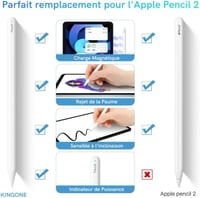 Kingone Charge Mágneses Stylus iPad Pro 12.9 11 Air Mini Tenyérvédelem 3