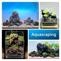 KINGRUI Čierna lávová skala Prírodný vulkanický kameň 6-15 cm Akvárium Aquascaping Krevety Nádrž Terárium Dekorácia 2,3 kg 4 ks 3