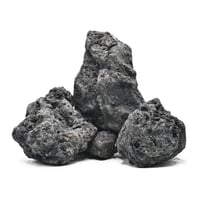 KINGRUI Čierna lávová skala Prírodný vulkanický kameň 6-15 cm Akvárium Aquascaping Krevety Nádrž Terárium Dekorácia 2,3 kg 4 ks 1