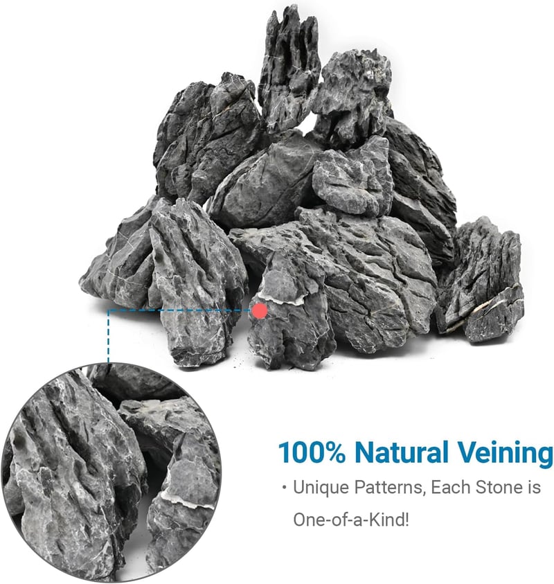 KINGRUI Seiryu Rock Dragon Stone 5kg akvárium kő akvaristák számára