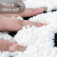 kingsea Fürdőszobai Csúszásmentes Fürdőszőnyeg, Puha Fekete Fürdőmatt 25x21 cm 3