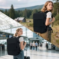 KINGSLONG 33L Vákuumos Utazó Hátizsák 17.3" Laptop Táska USB Csatlakozóval 8