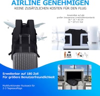 KINGSLONG 33L Vákuumos Utazó Hátizsák 17.3" Laptop Táska USB Csatlakozóval 3