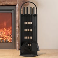 Kingson 5 részes kandalló kiegészítő szett fekete 66 cm 1