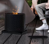 Kingson Pellet Kosár Kandallóhoz és Kályháhozacél Tüzelőtál Fapellethez Szénhez 5