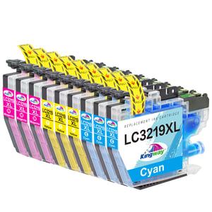 KINGWAY LC3219XL LC3217 kompatibilni spremnik s tintom za pisače Brother MFC-J5330DW, J5335DW, J5730DW, J6530DW, J6930DW, J6935DW, cijan, magenta, žuta