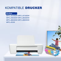 Kompatibilná atramentová kazeta KINGWAY LC3219XL LC3217 pre tlačiarne Brother MFC-J5330DW J5335DW J5730DW J6530DW J6930DW J6935DW, azúrová, purpurová, žltá 2