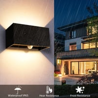 Kingwei 2db 20W LED Kültéri Fali Lámpa Mozgásérzékelővel IP65 3000K 4