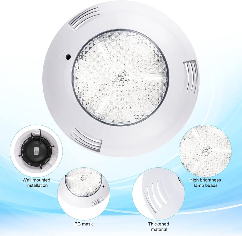 Kingwei RGBW 38W LED medence világítás IP68 vízálló távirányítóval