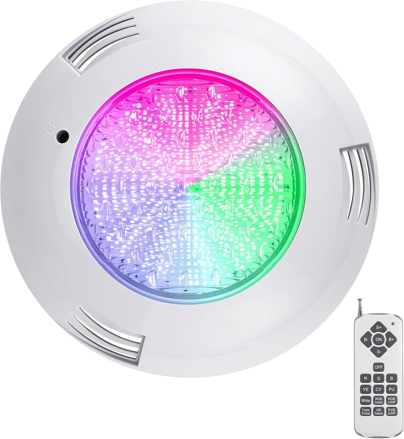 Kingwei RGBW 38W LED medence világítás IP68 vízálló távirányítóval