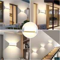 Kingwen 2 db Kültéri Fali Lámpa IP65 Vízálló 30W 3000K Fehér Állítható 120° 7