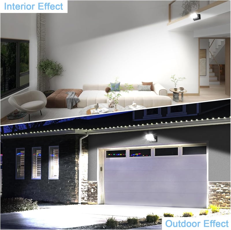 Kingwen 360° Forgatható LED Fali Lámpa 40W 3000lm - Fekete Kültéri-Beltéri Világítás IP65 Vízálló 6000K Hidegfehér Alumínium Modern Dizájn