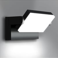 Kingwen 360° Forgatható LED Fali Lámpa 40W 3000lm - Fekete Kültéri-Beltéri Világítás IP65 Vízálló 6000K Hidegfehér Alumínium Modern Dizájn 1