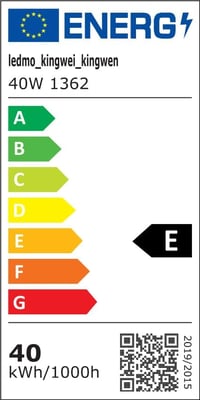 Kingwen 40W LED kültéri fali lámpa 3000K meleg fehér IP65 vízálló 180° összecsukható - 40w Black 3000k 9