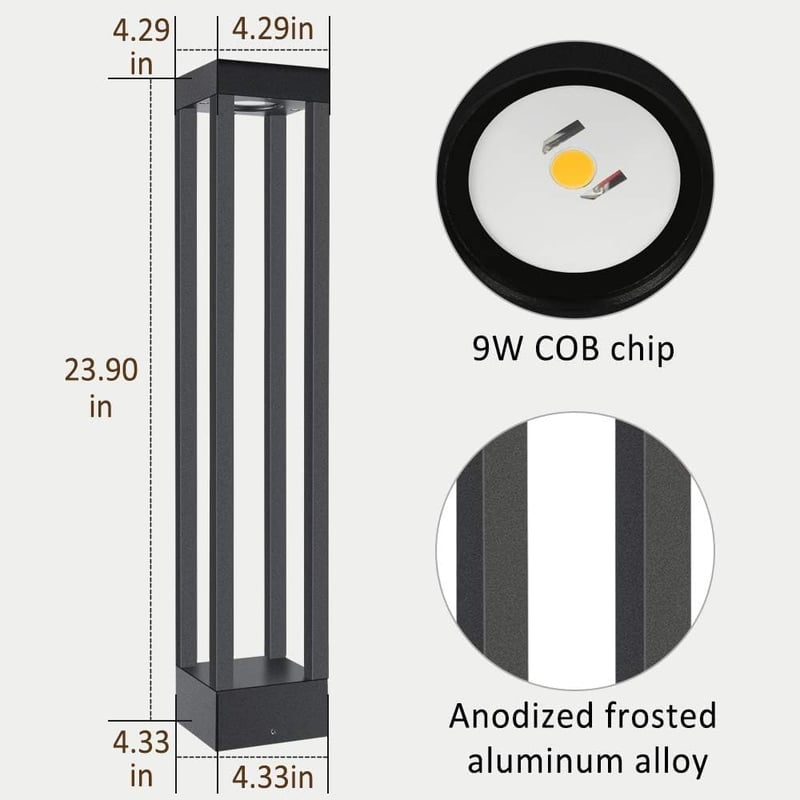 Kingwen LED kerti lámpa 9W 3000K IP65 60cm