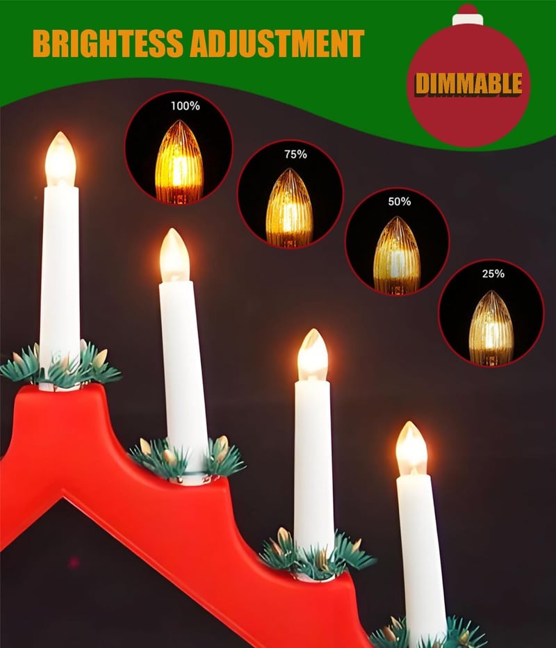 KINGYEENUO E10 Gyertya Izzó 3W 23V Meleg Fehér 2400K - 10 db