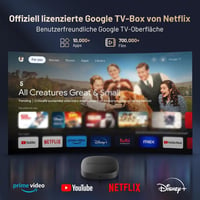 Kinhank 4K Google TV Box - HDR10+ UHD Médialejátszó, Netflix Tanúsított, 2GB+16GB, Kettős WiFi, Bluetooth 5.0, Hangvezérlés, Képernyőtükrözé 2