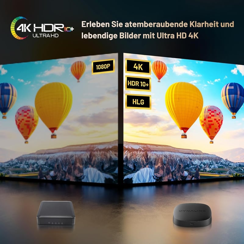 Kinhank 4K Google TV Box - HDR10+ UHD Médialejátszó, Netflix Tanúsított, 2GB+16GB, Kettős WiFi, Bluetooth 5.0, Hangvezérlés, Képernyőtükrözé