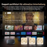 Kinhank 4K Google TV Box - HDR10+ UHD Médialejátszó, Netflix Tanúsított, 2GB+16GB, Kettős WiFi, Bluetooth 5.0, Hangvezérlés, Képernyőtükrözé 5