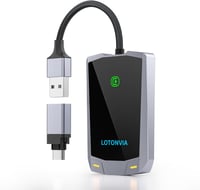 Kinhank Vezeték Nélküli CarPlay Adapter iPhone-hoz - Vezetékes Csatlakozás Átalakítása Wireless-re, BT5.2, 5.8G Wi-Fi, 2015+ Autókhoz, iOS 1 1