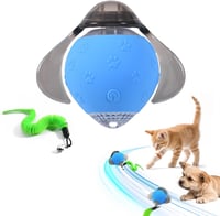 Kinizuxi Firefly interaktív elektromos labda macskáknak - kék, 3 mód, rugós farok 1