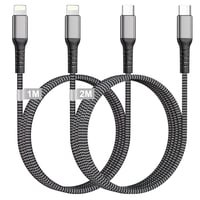 KINPEE USB-C to Lightning kábel 1m + 2m MFi tanúsított gyors töltés iPhone iPad 1