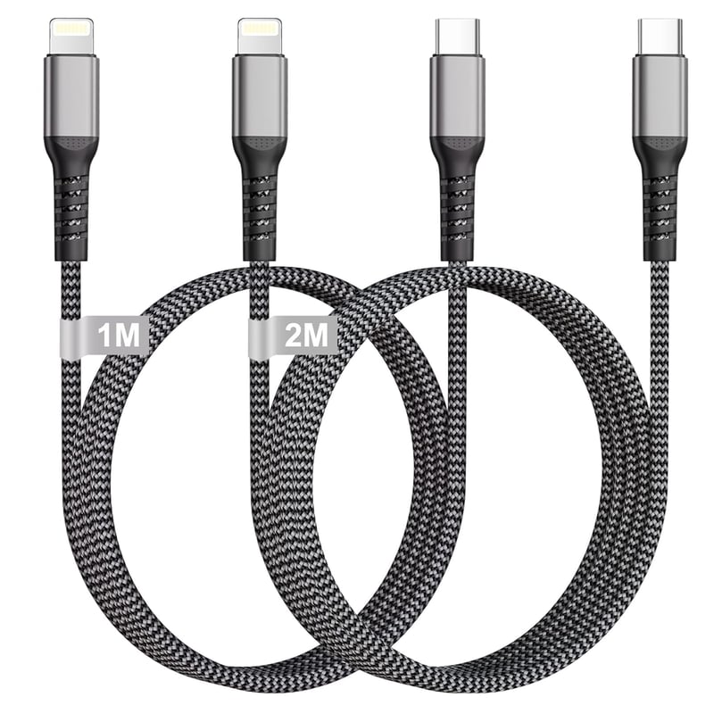 KINPEE USB-C to Lightning kábel 1m + 2m MFi tanúsított gyors töltés iPhone iPad