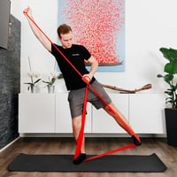 Kintex Fitness odporová guma 2,5 m x 15 cm, posilňovacia guma v 7 úrovniach odporu, 100 % latex, prenosná cvičebná pomôcka 6