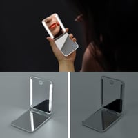 Kintion LED utazó sminkespegel, 3 színhőmérséklet, szabályozható, fehér 3