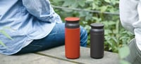 Cestovný termohrnček Kinto Travel Tumbler čierny 350 ml, dvojstenný izolačný pohár na cesty 7