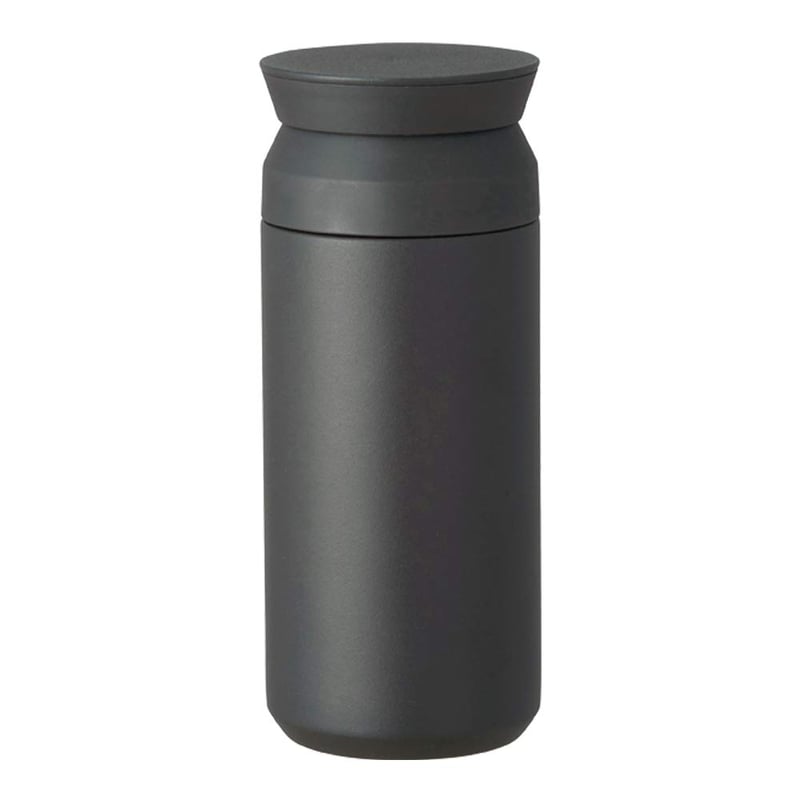 Cestovný termohrnček Kinto Travel Tumbler čierny 350 ml, dvojstenný izolačný pohár na cesty
