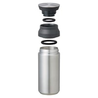 Cestovný termohrnček Kinto Travel Tumbler čierny 350 ml, dvojstenný izolačný pohár na cesty 3