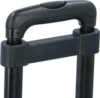 Kinzo Ručný vozík s výsuvnou rukoväťou, 4 kolieska, 23x96x32 cm, nosnosť 40 kg, čierny, dizajn v tvare L, ľahký a stabilný 4