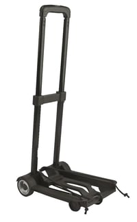 Kinzo Ručný vozík s výsuvnou rukoväťou, 4 kolieska, 23x96x32 cm, nosnosť 40 kg, čierny, dizajn v tvare L, ľahký a stabilný 2