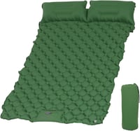KioGro Önfelfújó Kempingmatrac 2 Személyes, Lábpumpa, Integrált Párna, Vízálló 120x190cm 1