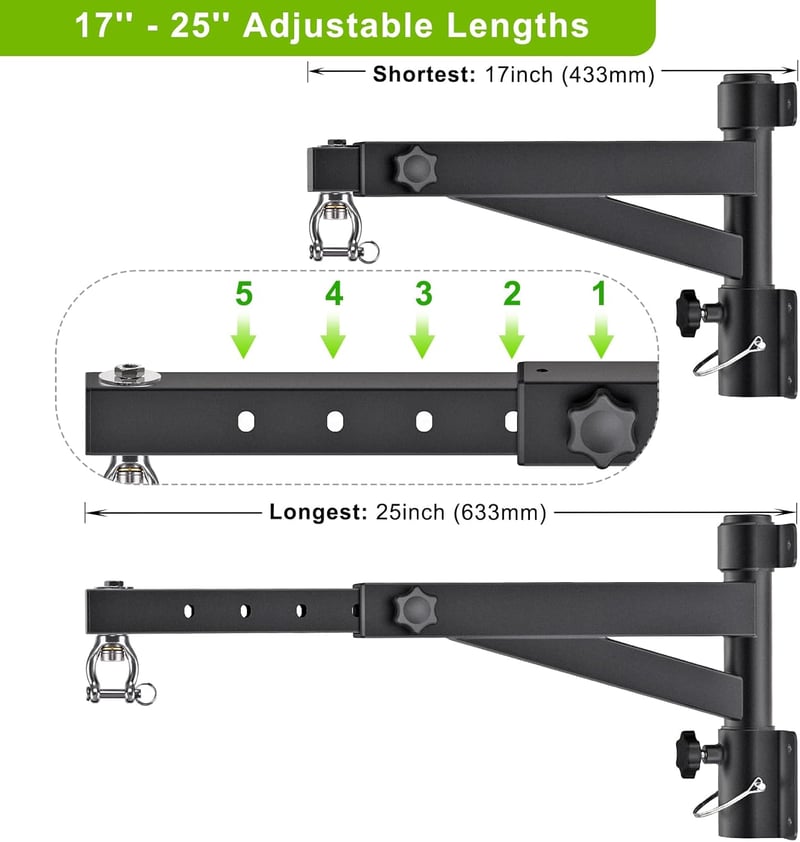 Kipika 24" Nehézsákvágó Tartó Falra Szerelhető 360° Forgó 800kg Terhelhetőség