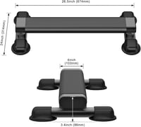 Kipika Acélváz Lábikra Emelő Gép Otthoni Edzéshez, Csúszásmentes Dizájn - 26.5" L x 12.25" W x 3.4" H (4" Wide Tube) 5