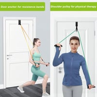 Kipika Ajtó Rögzítő Ellenállás Szalagokhoz, Fém Edzés Karabiner Kötéllel, Otthoni Fitness Erősítő Edzéshez 2