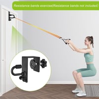 Kipika Ajtó Rögzítő Ellenállás Szalagokhoz, Fém Edzés Karabiner Kötéllel, Otthoni Fitness Erősítő Edzéshez 3