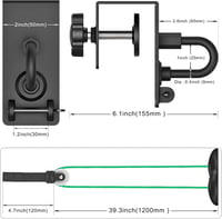 Kipika Ajtó Rögzítő Ellenállás Szalagokhoz, Fém Edzés Karabiner Kötéllel, Otthoni Fitness Erősítő Edzéshez 8