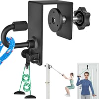 Kipika Ajtó Rögzítő Ellenállás Szalagokhoz, Fém Edzés Karabiner Kötéllel, Otthoni Fitness Erősítő Edzéshez 1