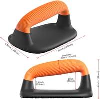 Kipika Fekvőtámasz Rudak - Ergonomikus Edzőeszköz Fekete-Narancs Színben, Csúszásgátló Talppal, Izomfejlesztéshez, 2 db-os Szett 7