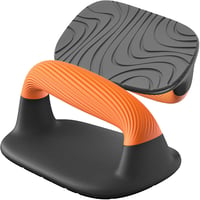 Kipika Fekvőtámasz Rudak - Ergonomikus Edzőeszköz Fekete-Narancs Színben, Csúszásgátló Talppal, Izomfejlesztéshez, 2 db-os Szett 1