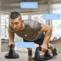 Kipika Fekvőtámasz Rudak - Ergonomikus Puha Műanyag Fogantyúk, Csúszásgátló Talppal, Izomfejlesztő Edzőeszköz, 2 db-os Szett 2