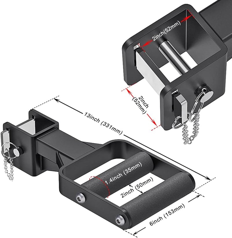 Kipika Multi-Grip Dip Bar Attachment 2" és 3" Power Rack-hez